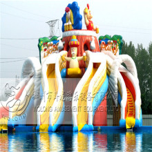 Cheap amusement park inflatable pool water slides for Sale