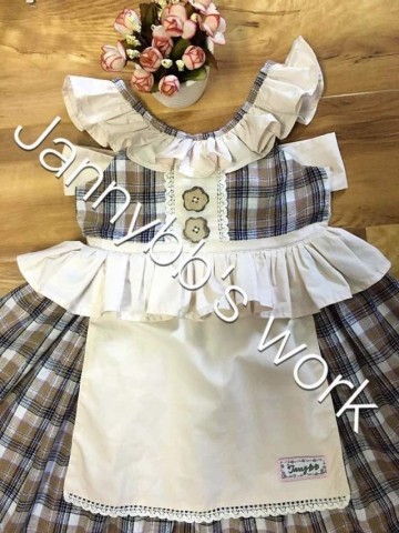 Jannybb Wholesale Boutique Girls' Check Panifore