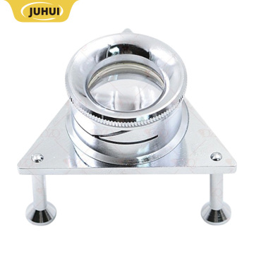 10X HD Magnifying Glass with Triangular Stand - Gemstone Viewer & Diamond Magnifier