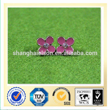 Flower Shaped ABS Button with Rhinestones for Coat,Plastic ABS Button with Rhinestones,Garment Accessories