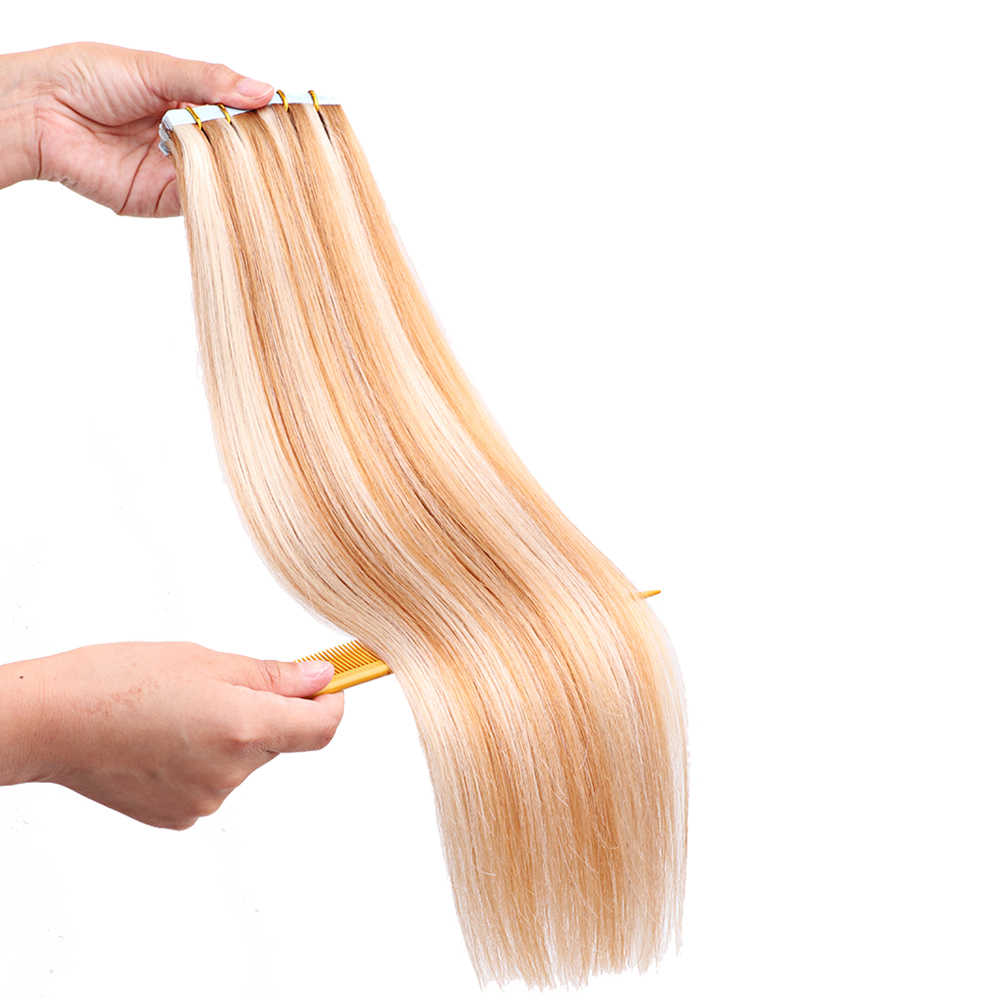 Balayage Color Piano 27/613  2.5gram/piece 18" Remy Tape In Human Hair Extension Full Cuticle 20pcs/pack