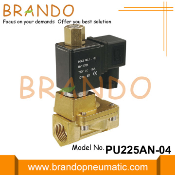 Válvula solenoide normalmente abierta de 1/2 &#39;&#39; NOPU225A-04 PU225AN-04