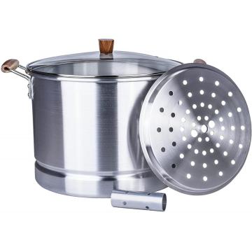 Potador de vapor de tamale de aluminio 12QT