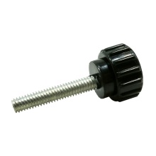 Hot Sale M4 Thumb Screws with Stainless Steel Black Plastic Handle and Knurling Head for Height Adjustment