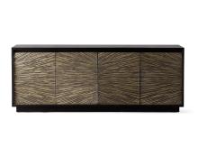 Helios Solid Wood Modern Media Storage Sideboard