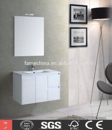 High gloss white cheap bathroom wall cabinets