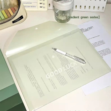 PP Document A4 Clear File Bag with Snap Button