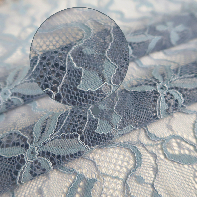 Embroidered Bowknot Mesh Fabric