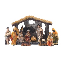 3.3-inch Bethlehem Nights Christmas Nativity Scene Figurine Set: Desktop Decoration & Religious Gift