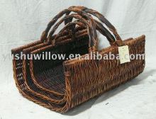 willow decorative handle basket