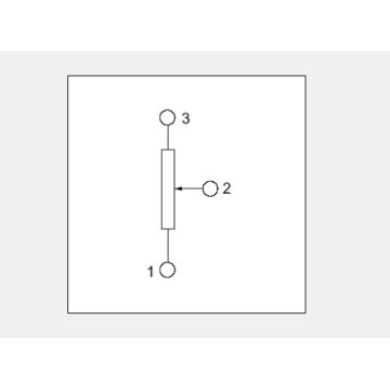 Potenciómetro rotatorio serie rk08h