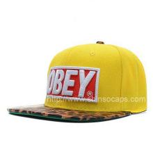 Guangzhou Flat Cotton Obey Snapback Caps Factory (FC036SSJ)