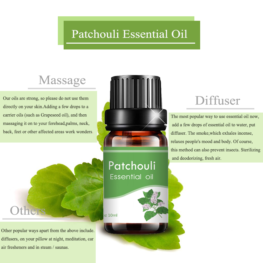 การขายร้อนการบำบัดเกรด Patchouli Essential Oil