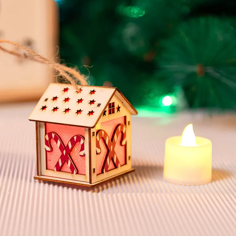 Enchanting Santa House Puzzle Lamp for Festive Decor