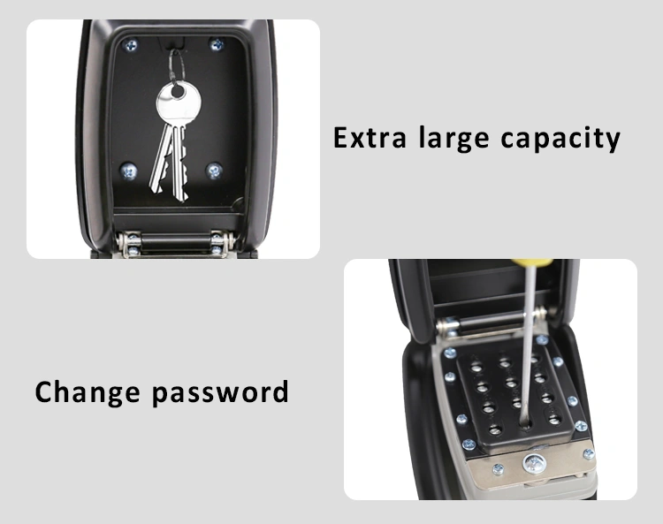 Wall Mounted Combination Lock Key Storage Box Key Safe Box Key Box with Combination Lock /