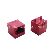 JINDA 1 Port RJ45 8P8C JD52 Modular Jack Telephone Adapter Connector