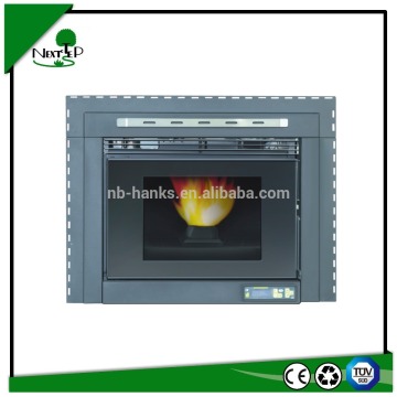 indoor using wood insert pellet stove with remote control