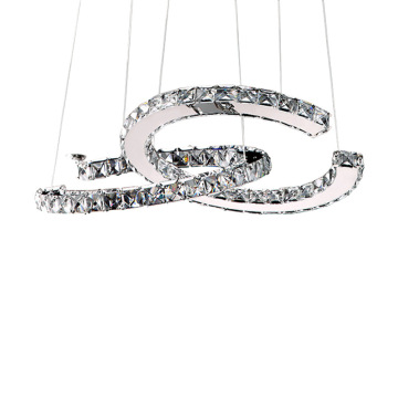 LEDER Single Crystal Hanglamp Plafondverlichting