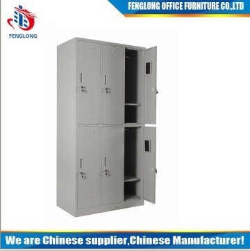 Steel locker cabinet 6 doors export combodia,6 door staff locker manufacture