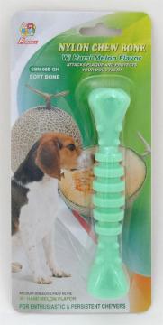 Percell 6" Nylon Dog Chew Spiral Bone Melon Scent