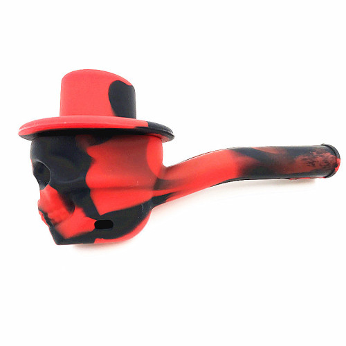 Silicone Skull fumando tubo de água Tubos