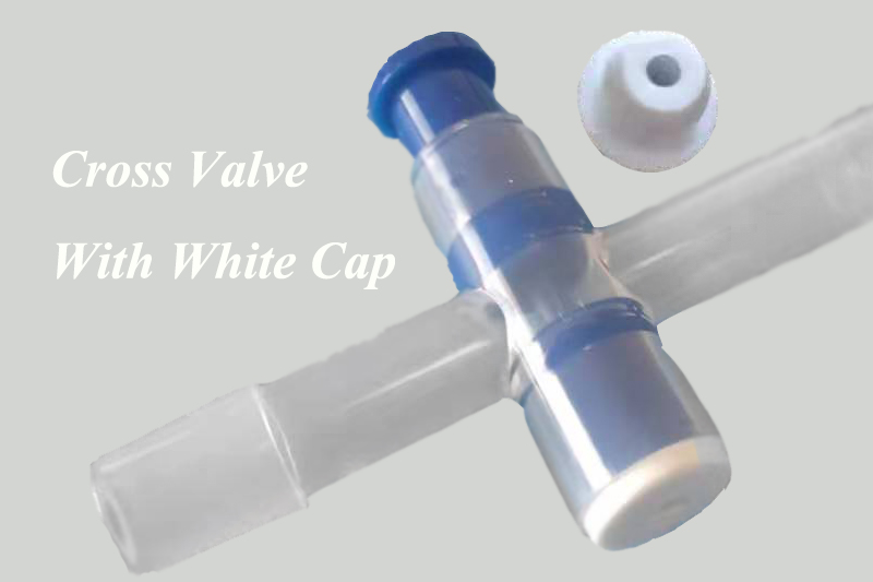 Cross Valve With White Cap