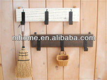 Shabby and chic cheap laundry wood bag hangers