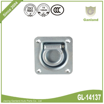 Heavy Duty Plated D Ring Recessed Rope Mount