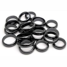 100pcs Hematite Band magnétique anneaux