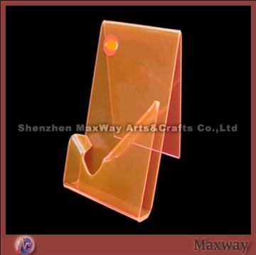 Orange lucite/acrylic mp3/mobile phone holder