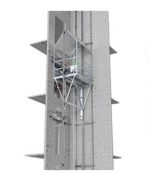 Scaffoldless Elevator Installation Process Using Electric Elevator Tooling Lifting Platform