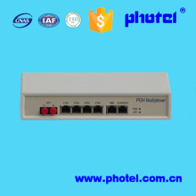 Dual Optical Port 8E1 PDH Multiplexor,E1 to fiber converter