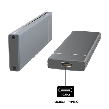 Aluminum 2TB NVMe M-Key m.2 Type-c SSD Enclosure
