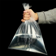 Sac d&#39;emballage à emporter transparent en plastique personnalisé