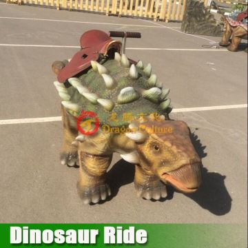 Amusement park kids dinosaur games animatronic walking dinosaur rides