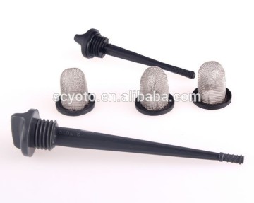 Engine oil filter, rubber filter element