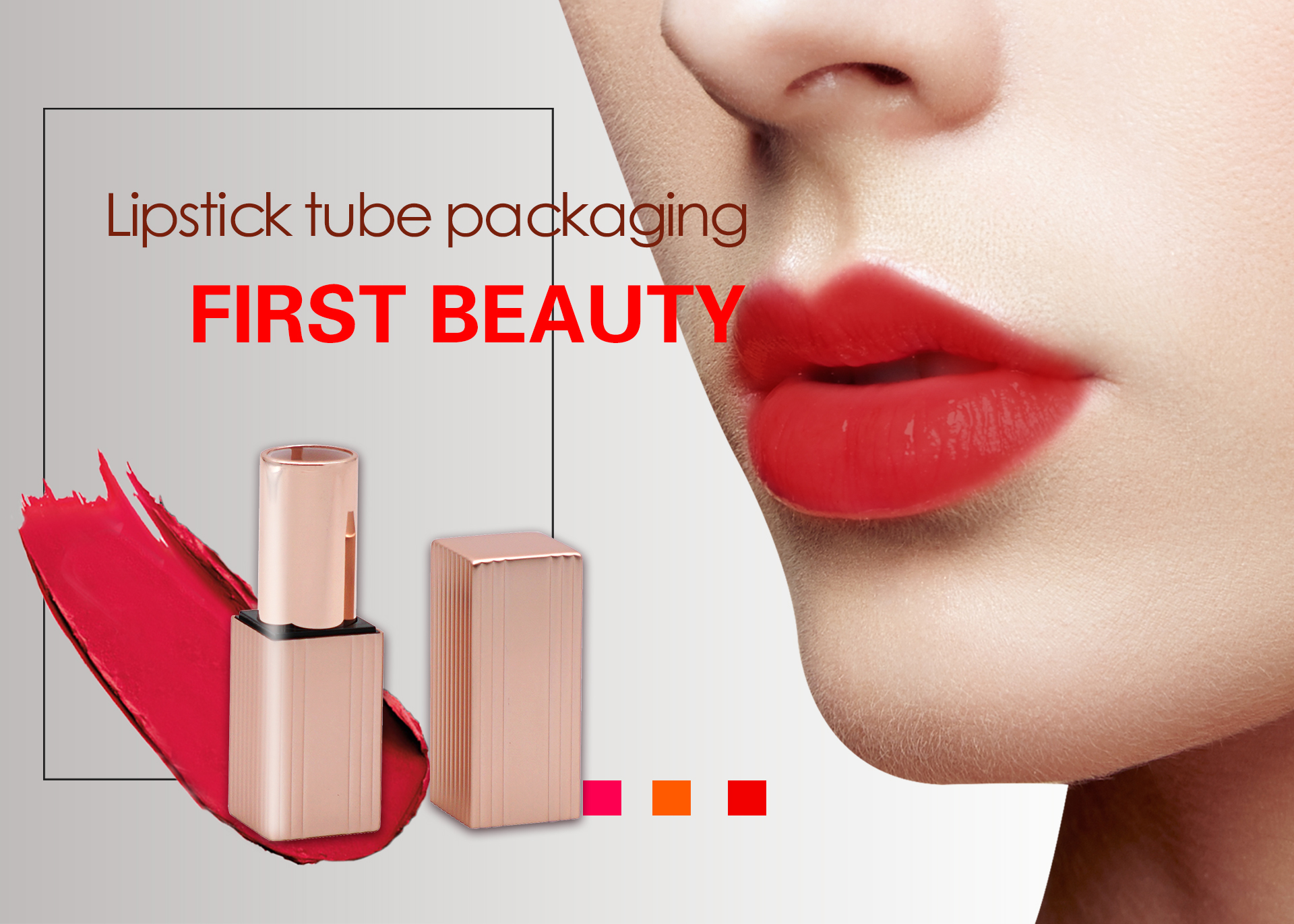 Square Shape Lipstick Tube Square Shape Lipstick Tube