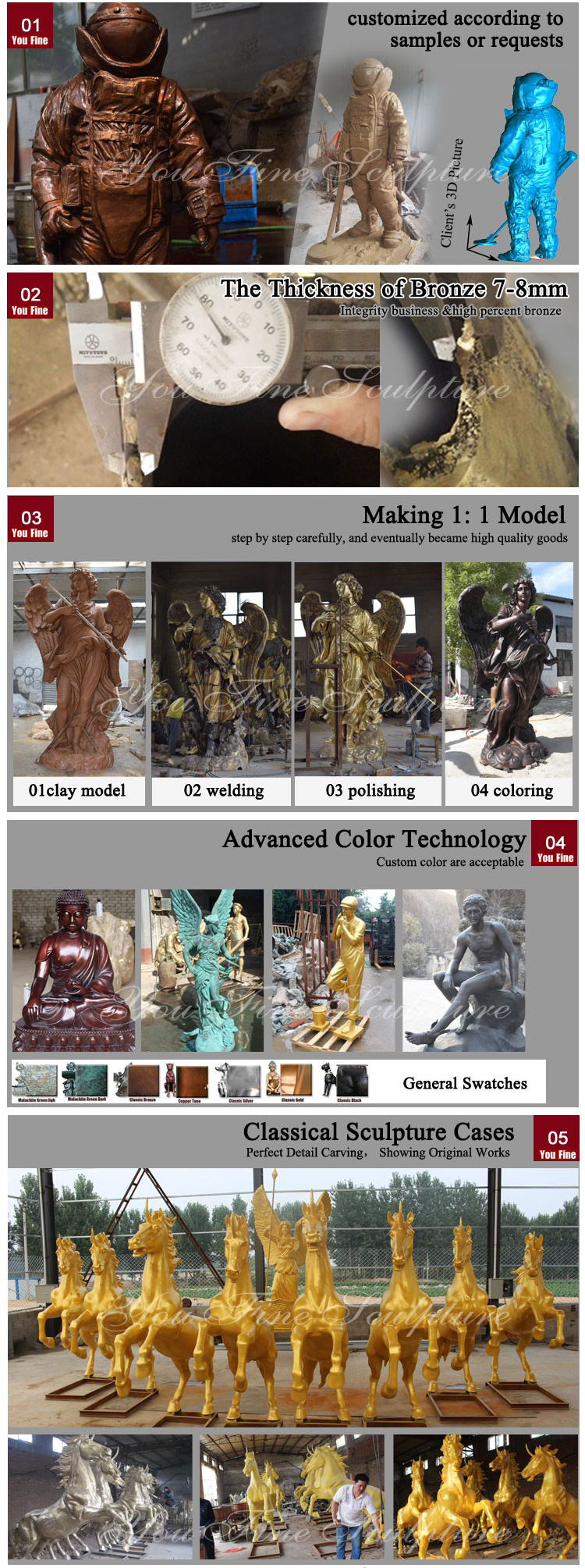 Outdoor Life Size Music Family Musician Group Figure Bronze Statue Sculptures