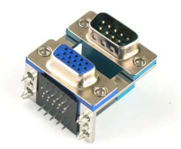 D-SUB PCB Dual Port Right Angle 8.89mm9PTO15P