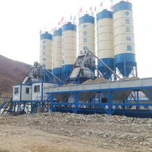 Durable stationary type HZS50 concrete batching plant