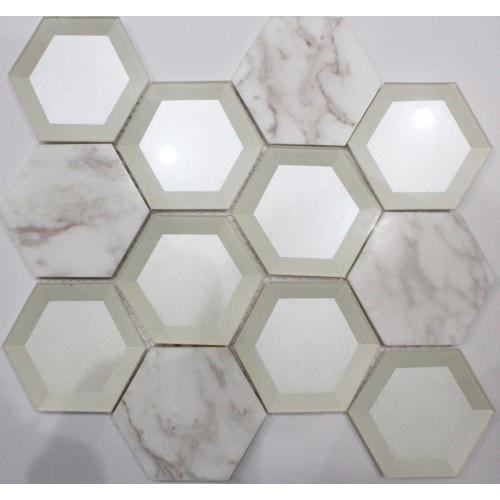 Grandi dimensioni materiale misto Hexagon Mosaic