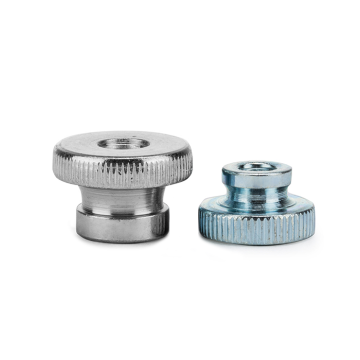 Custom Knurled Thumb Nut with Collar - M1.6 to M12 UNC UNF BSF BSW Inch Sizes