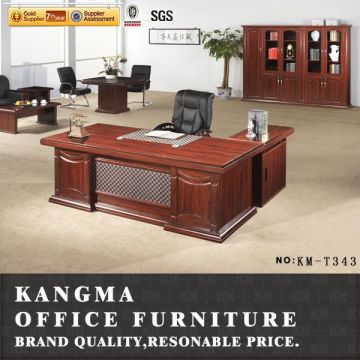 SGS certificated mahogany wood simple office desk