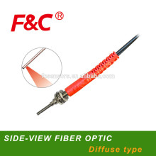 F&C Side-view fiber optical sensors diffuse type, light guide optical fiber
