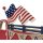 Vatansever dekor Amerikan bayrak kamyon kutusu işareti