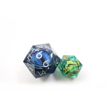 Jumbo 33mm D20 DND Dice with Dragon Eye Design