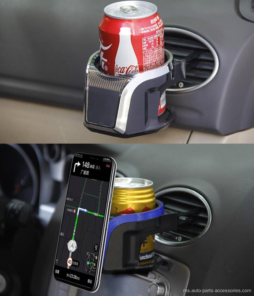 Pemegang minuman kereta dengan pemegang telefon bolong udara