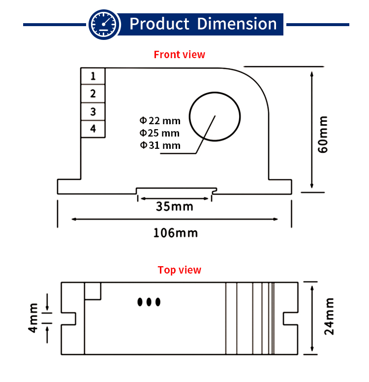 500A 1000A DC Current Transmitter Hall Effect Split Core Current Sensor Measuring Transformer Closed Loop DC Current Transducer