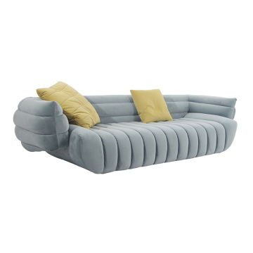 Baxter Tactile Fabric Three Seater Sofa