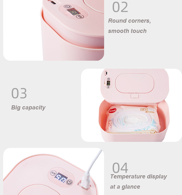 Portable Baby Wipes Warmer Warms Quickly And Evenly, Usb Rechargeable Wipes Warmer For Home & Travel